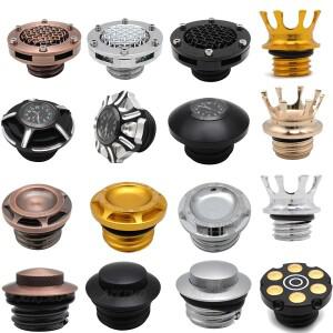 [호환품]모토 연료 가스 탱크 통풍 장식 오일 캡 할리 데이비슨 스포츠스터 1982- 1200 883 투어링 로드 킹