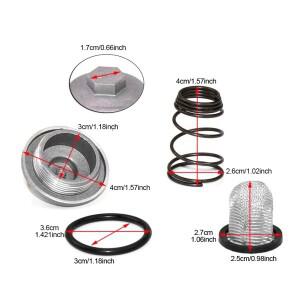 [호환품]바이크 오토바이 오일 필터 스쿠터 드레인 플러그 세트 Gy6 50cc 125cc 139QMB 152QMI 157QMJ 바오