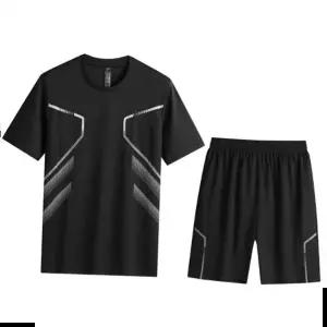 여름반팔티 남성 빅사이즈 쿨링라인 상하의세트
