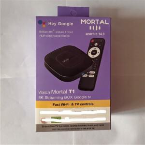 몰타르 T1 TV 박스 안드로이드 14.0 OS Allwinner H313 쿼드 코어 HDR10+ 4K 2GB 램 16GB 롬 2.4G&5G 와이