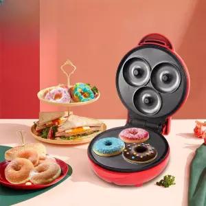 와플 표시등이 기계 상업용 DIY 있는 아침 커피숍 메이커 논스틱 도넛