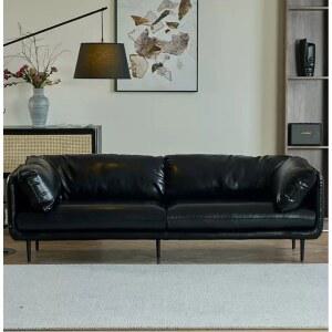 가죽 소파 유광 블랙 펜션 에코 옷가게 엔틱 검은색유광 병원 넓은 소품 의자 호텔