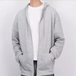 커플후드티 남녀공용 4계절용 후드집업셔츠 쭈리원단 간절기 오버핏 아우터 검정 회색