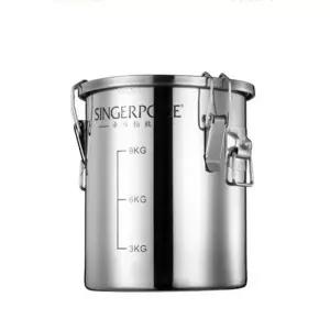 올스텐 밀폐용기 보관용기 바퀴달린 원형통 저장통