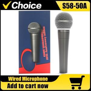 S58-50A 카디오이드 다이나믹 마이크 전문 보컬 가라오케 무대 노래, BBOX 녹음에 최적