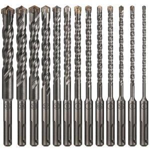 1Pc 콘크리트 SDS Plus 5-16mm 비트 크로스 커터 헤드 더블 오거 해머 160mm 벽 벽돌 블록 전기