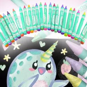 무지개몰 어린이 파스텔크레용 24색 크래욜라 크레욜라 파스텔크레파스