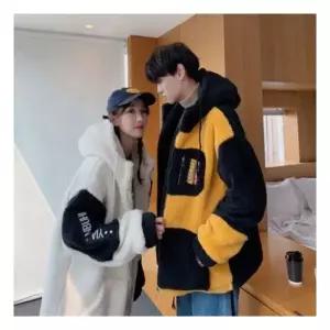 후리스 플리스 뽀글이 점퍼 자켓 집업 남여공용 양털 커플 후드 942901