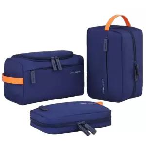 남성용 대용량 여행용 세면도구 파우치 (경량 휴대용) 3종