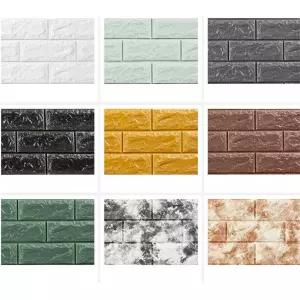 거실 스티커접착식 3D쿠션 단열시트지9.5m 결로방지 벽지추천 사무실 두꺼운