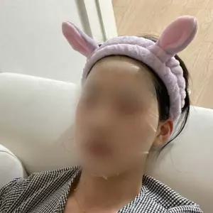 토끼귀 모양 퍼플 세안밴드 세안용품