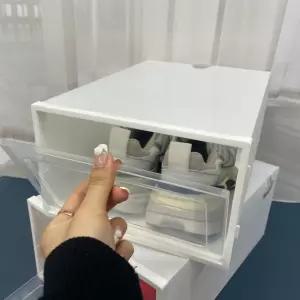 투명도어 신발보관함 수납정리 박스형신발케이스