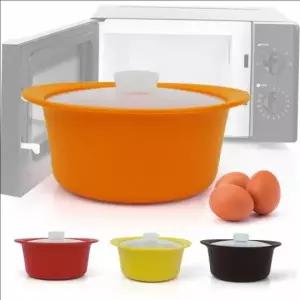 계란 찜 전용 실리콘 조리 용기 간편 도구