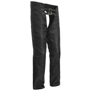 트루 엘리먼트 여성 더블 버클, 조절 가능한 허벅지 모터사이클 가죽 캡(블랙, L 사이즈)