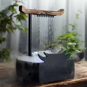 빗줄기 분수 물멍 실내 미니 인테리어 비멍 분수대 빗소리 가정용