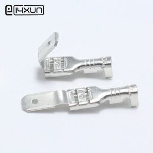 10세트 4.8mm 압착 단자 스플라이스 남성 여성 2 in 1 스페이드 커넥터 0.4-1.5mm2 케이블용