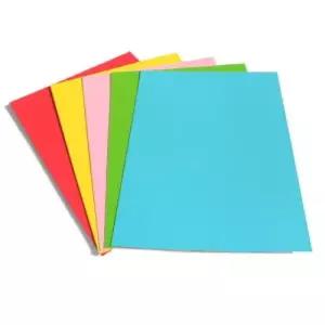 (튼튼)4절하드보드지(칼라10매)문구 미술 제도용지류 보드지4 4보드지 컬러 만들기용 튼튼한종이 두꺼운 공
