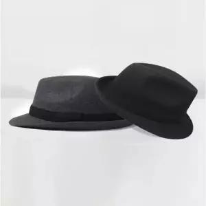 겨울 신사모 중절모 중년남자 2컬러 펠트소재 페도라