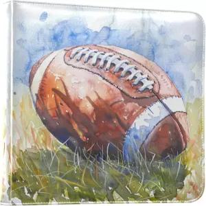 FENOCHE 미식축구 수채화 사진 앨범 셀프 4x6 8x10 가죽 스크랩북 40페이지