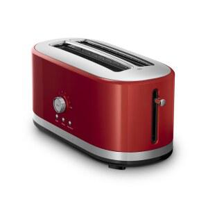 KitchenAid KMT4116ER 4 슬라이스 롱 슬롯 토스터, 하이 트 레버, 엠파이어 레드