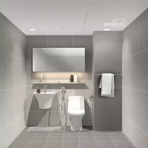 ~1/31 26만 상당 비데 증정디럭스그레이 LED 와이드플랩장 소형욕실 리모