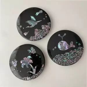 나전칠기 공예 자개 손거울 만들기 기념품 한국 전통 굿즈 DIY 키트 외국인 친구 선물_24069752