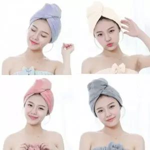 고급형 극세사 드라이 수건 머리말리기 헤어타올 파우치증정_24073903