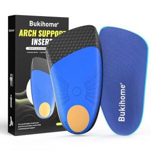 발바닥 근막염 발뒤꿈치 삽입물 - 부키홈 쿠션 삽입물, 충격 흡수 깔창, 아킬레스건, 발 관리 컵 아치 지지대 신발-소형