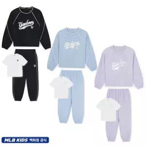 갤러리아 MLB엠엘비키즈 스포티브 애슬레저  우븐맨투맨 3SET 여아셋업 (7FS2A0