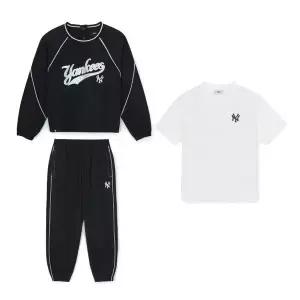 갤러리아 (S2A01)MLB키즈 여아 애슬레져 우븐 맨투맨 3 세트(7FS2A0161-50BKS)