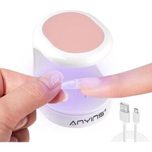 젤 네일용 애니인스 미니 UV 라이트, 라이트 휴대용 네일 램프 16W 전문가용 아트용 드라이어