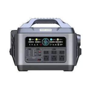 휴대용 야외 태양광 캠핑 발전기 Lifepo4 리튬 배터리 충전 스테이션 1200w 110v 220v