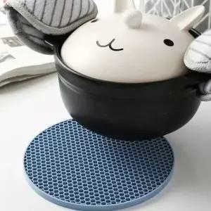 실리콘 원형 냄비 받침대 주방 냄비받침 논슬립냄비받침대