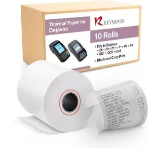 Dejavoo Z8 Z9 Z11 P1 P3 P8 QD1 QD2 QD4 QD5용 열 용지 롤 ？ 신용카드 기계용 BPA-프리 영수증 10롤