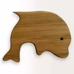 코코도도 받침 나무 냄비 그릇 돌고래