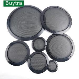 고급 자동차 홈 메쉬 인클로저 스피커 네트 커버 플라스틱 프레임 메탈 철제 와이어 그릴 2 인치 3 4 5/6.5