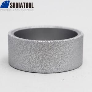 SHDIATOOL Dia75mmX30mm 휴대용 그라인딩 휠 진공 브레이징 다이아몬드 플랫 인공 돌 용 프로파일