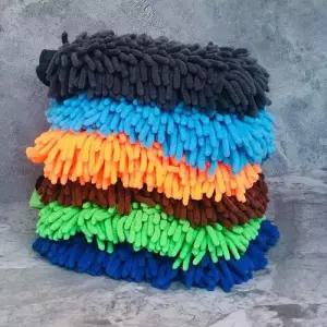 스월마크 기스방지 양면 세차 워시 셔닐 미트 장갑 WECB6E9