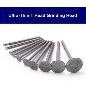 Dremel-다이아몬드 장착 포인트 그라인딩 헤드 10 개 옥 조각 연마 도구용 2.35mm/3M 호환m 생크