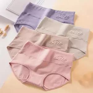 77 88 99 100 105 빅사이즈 레깅스 타이즈 팬츠 스판 요가 4Pcs 여성 여자 하이 웨이스트 코튼 팬티 슬림