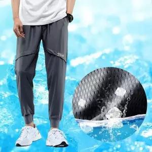 쿨 밴딩 조거 팬츠 남성 여름 운동복 트레이닝 바지