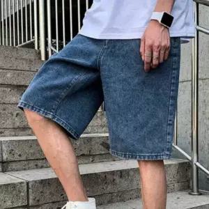 [골드스마일]남성용 데님 밴딩 반바지 캐주얼 버뮤다 팬츠 여름 바지