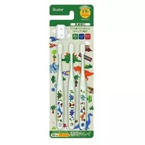 어린이용 다이노사우루스 칫솔 아동용 구강관리용품 캡포함 WFJOEXX