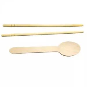 대나무 일회용 나무 젓가락 숟가락 식기류
