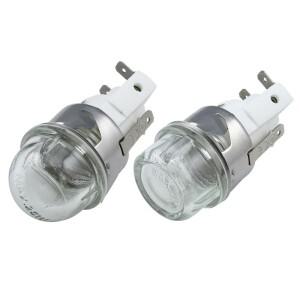 호환 808F 오븐 라이트 홀더 세라믹 베이스 25W 라운드 헤드/플랫 강화 유리 열 온도 저항 500 ℃