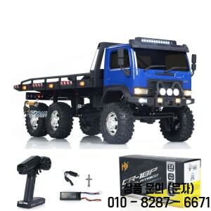 CR18P 1/18 평판 트럭 자동차 6x6 RTR 도색 완료 RC 락 크롤러 오프로드 2단 변속기 조명 차량 TH24369