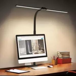 [골드스마일]조명 화이트 블랙 스탠드 클램프형 책상 루나트 루나