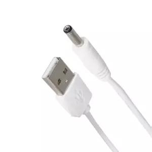 dc전원케이블 USB to DC 케이블 x 전원공급 화이트 3.5mm 1.35mm 3M