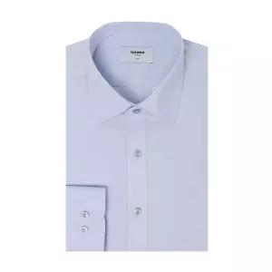 뱀부스판 트윌 솔리드 슬림핏 긴팔셔츠 RZRSL0-100BU