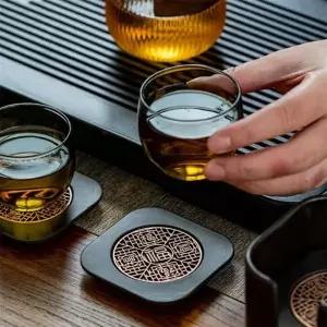 티 코스터 앤틱 스타일 찻잔 받침 컵받침